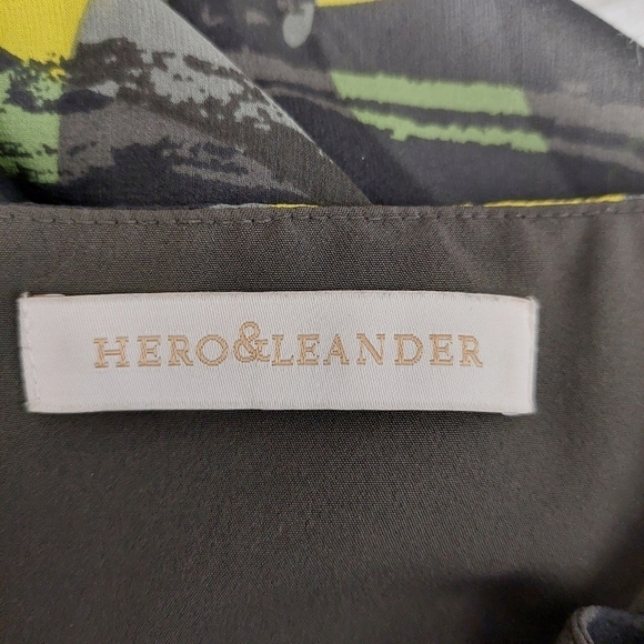 Anthropologie Hero & Leander Women's Gray Dress Abstract Print Size P (Small) - Picture 10 of 11